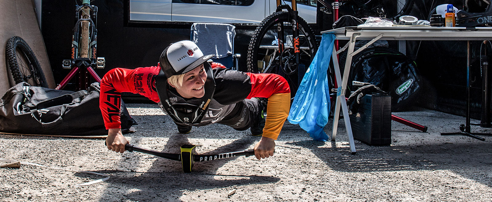 Praep® beim UCI DH in Leogang mit Nina Hoffmann